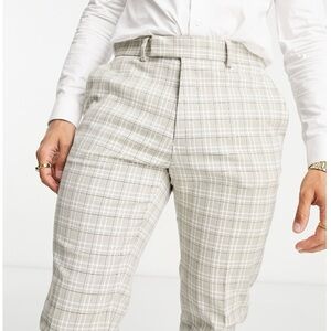 ASOS Skinny Fit Plaid Suit Pants